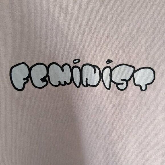 Cute CHNGE Feminist Graphic Message Long-Sleeved Tee Sz M VGUC - Picture 4 of 11